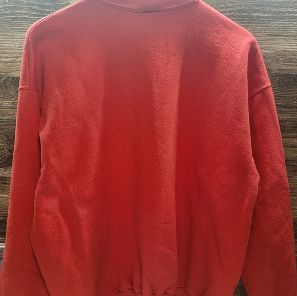 Vintage MCcc Sportswear Red A Dog Is A Person Sweatshirt Women's Size Large - Picture 2 of 4